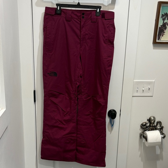The North Face Men’s Maroon Ski Snow Pants - Picture 1 of 9